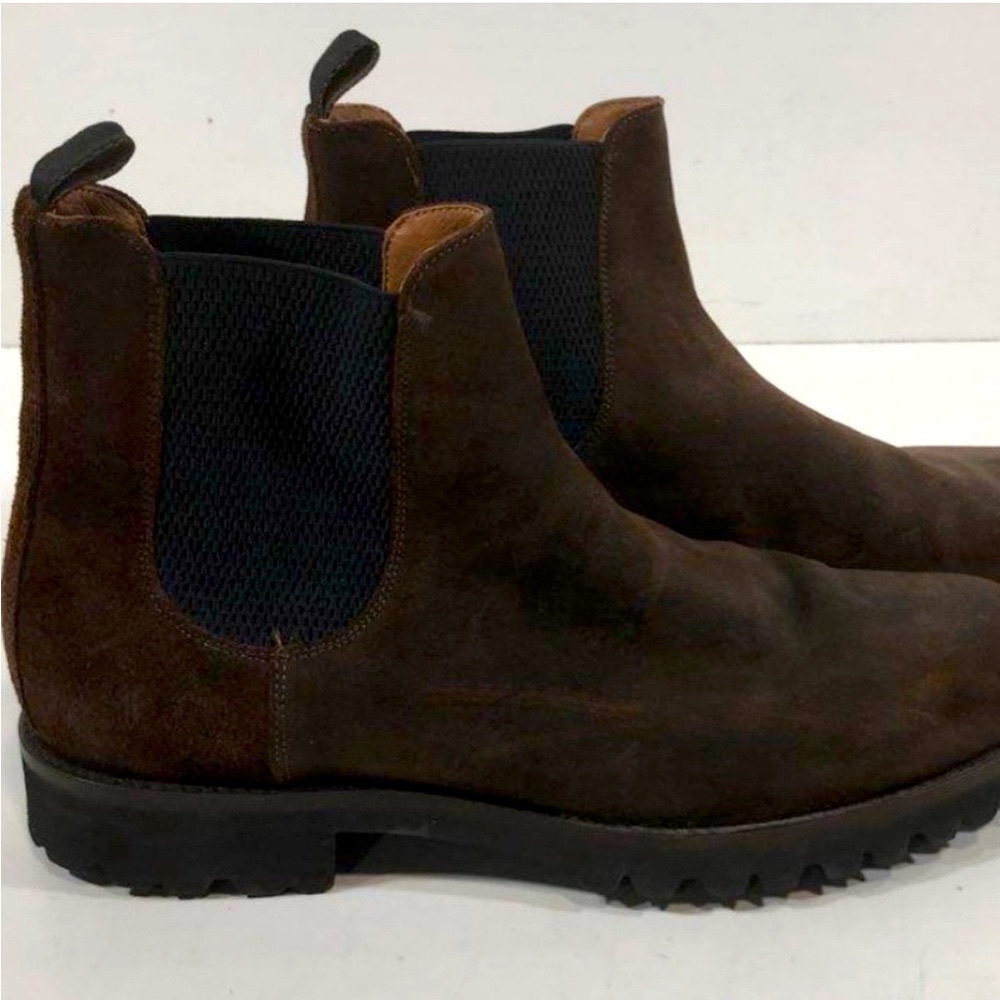 Frye Brown Suede Chelsea Boots: Size 10D